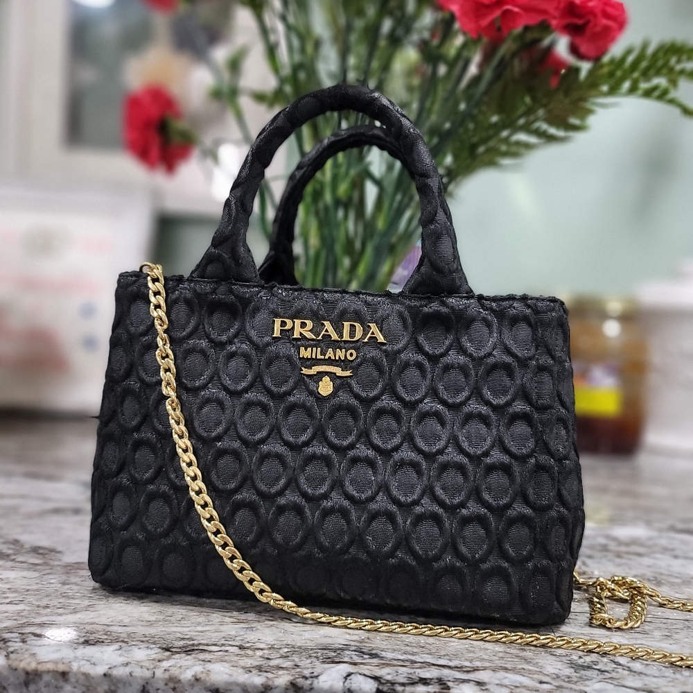 Prada Baroque Mini Tote Chain Bag - Picture 3 of 13